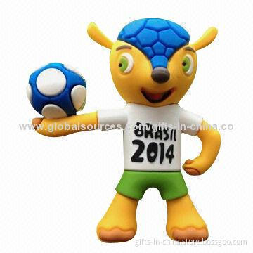 2014 FIFA Brazil World Cup PVC 1 to 32GB USB Flash Stick, Accept PayPal Payment